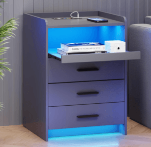 Top 20 Must-Have Must-Have Smart Bed Tables for Ultimate Comfort and Convenience of 2024 5 HWB Nightstand Bedside End Table with Charging Station & Human Sensor